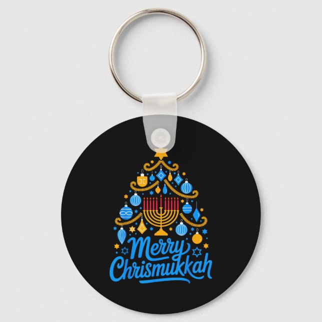 Llavero Merry Chrismukkah Holiday Hanukkah Family Matching (Anverso)