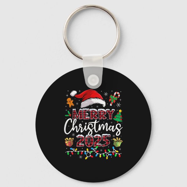 Llavero Merry Christmas 2025 Santa Elf Funny Family Matchi (Anverso)