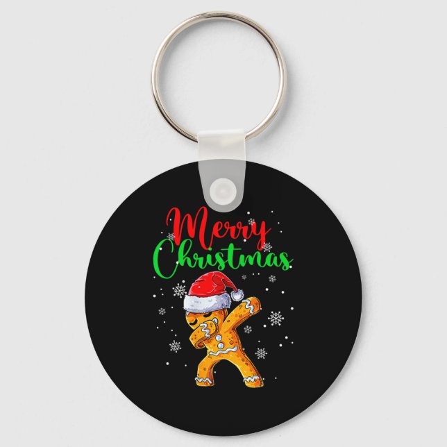 Llavero Merry Christmas Dab Gingerbread Xmas Christmas Coo (Anverso)