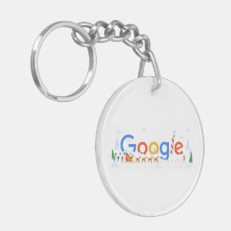 Llavero Merry Christmas Google Acrylic Keychain