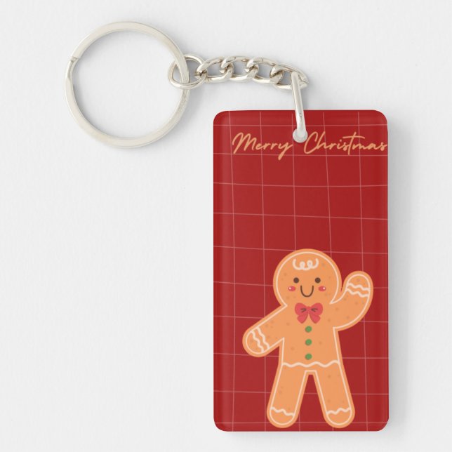 Llavero Merry Christmas Keychain | Festive Holiday Gift |  (Frente)