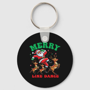 Llavero Merry Christmas Line Dance Line Dancing Santa y