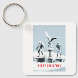 Llavero Merry Christmas. Monster ice sculptures