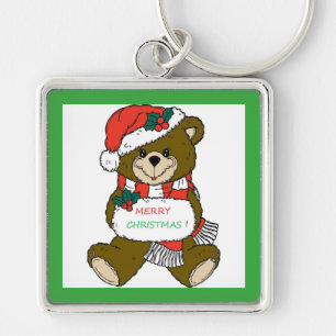 LLAVERO " MERRY CHRISTMAS " OSO TEDDY