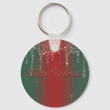 Merry Christmas personalize Button Keychain