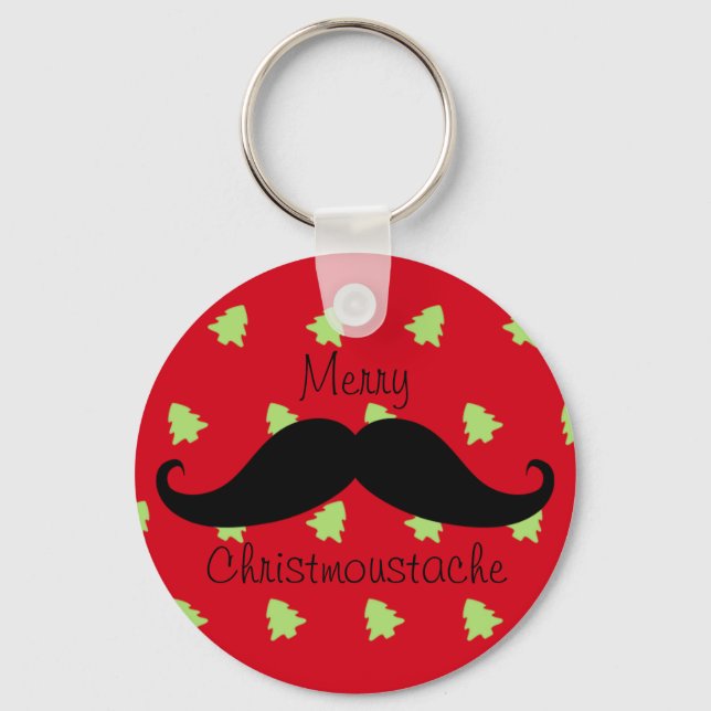 Llavero Merry Christmustache (Anverso)