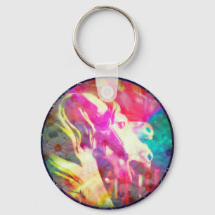 Llavero Merry Go Round Horse Digital Art