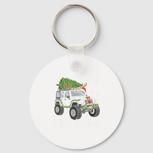 Llavero Merry Jeepmas Ugly Light Reindeer Christmas Funny  (Anverso)