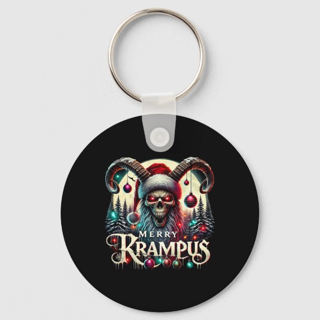 Llavero Merry Krampus Christmas Krampus Is Coming To Town  (Anverso)