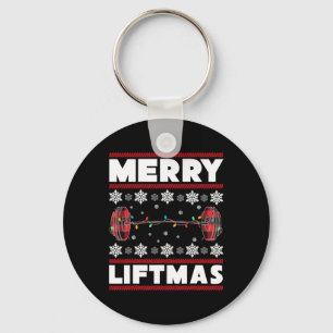 Llavero Merry Liftmas Fun Navidades Gym Workout Fitness Gi