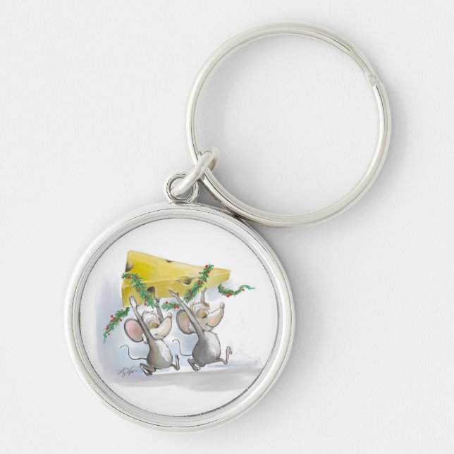 Llavero Merry Mice Mic & Mac Holiday Keychain (Frente)
