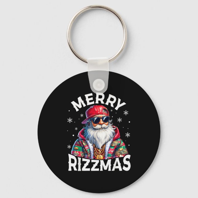 Llavero Merry Rizzmas Santa Sungles Pajamas Holiday Christ (Anverso)