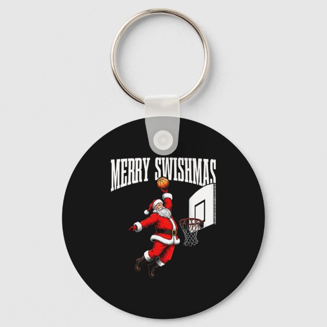 Llavero Merry Swishmas Basketball Ugly Christmas Xmas Men  (Anverso)