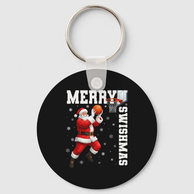 Llavero Merry Swishmas Srt Christmas Basketball Xmas Men B (Anverso)