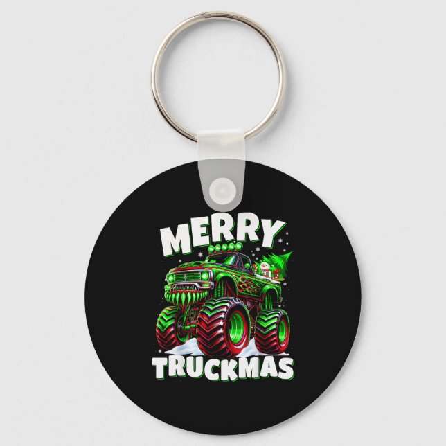 Llavero Merry Truckmas Truck Kids &amp; Boys Christmas  (Anverso)
