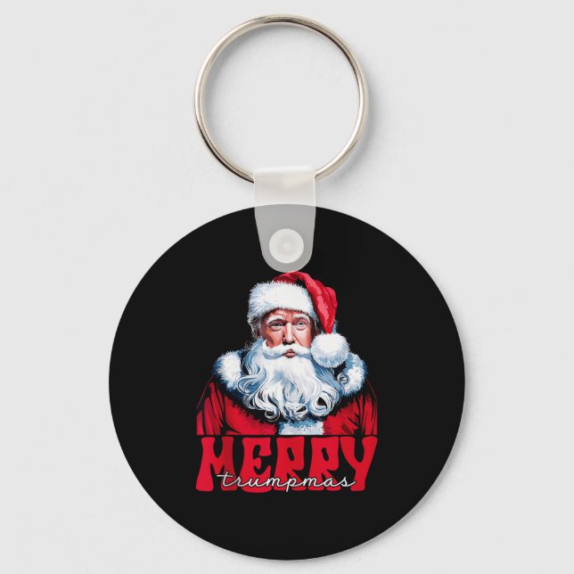 Llavero Merry Trumpmas Santa Trump Christmas Pajamas Funny (Anverso)
