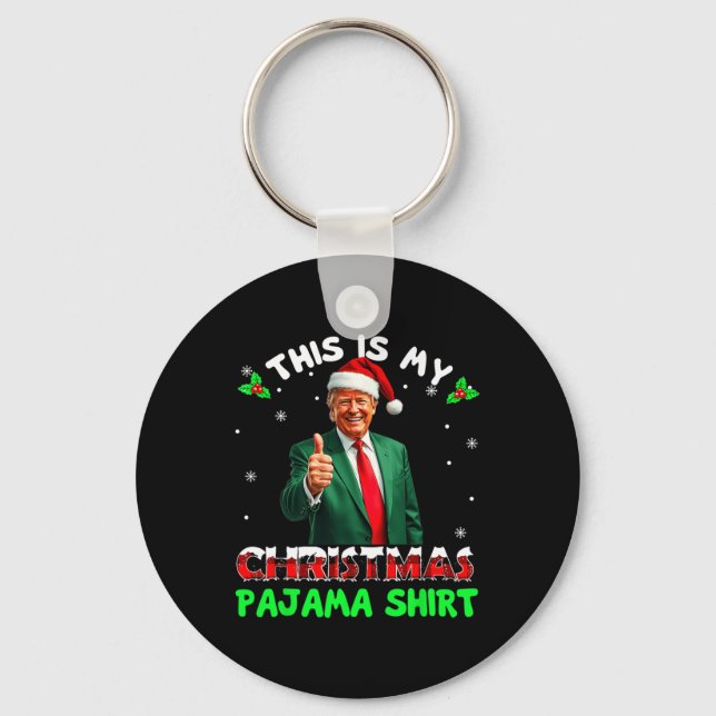 Llavero Merry Xmas Donald Trump Santa This Is My Christmas (Anverso)