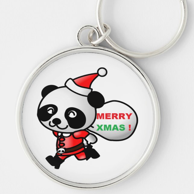 LLAVERO "MERRY XMAS" PANDA OSAR SANTA (Frente)