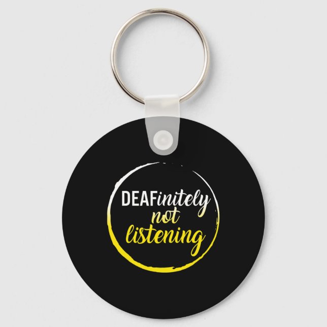 Llavero Mes De Conciencia Definitivamente No Escuchar A As (Anverso)