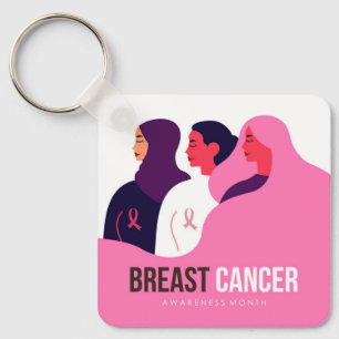 Llavero Mes de Conciencia sobre el Cáncer de Mama