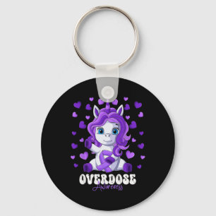 Llavero Mes de Conciencia sobre Sobredosis Unicornio de Ci