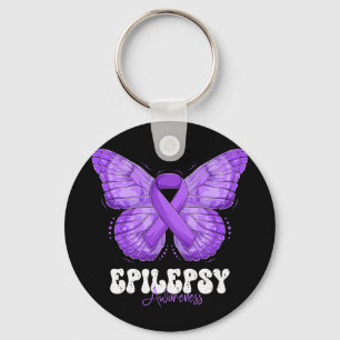 Llavero Mes de concientización de la epilepsia Mariposa de
