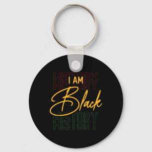 Llavero Mes de historia negra afroamericano soy negro hola