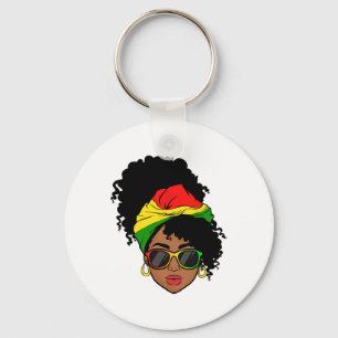 Llavero Mes de historia negra y desordenada Camisetas afro