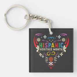 Llavero Mes de la Herencia Hispana Hispanoamericanos Latin