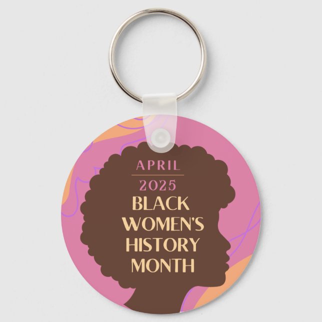 Llavero Mes de la historia de las mujeres negras (Anverso)