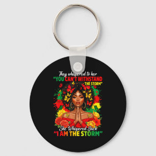 Llavero Mes de la Historia Negra Chica Africana Mujer Afro