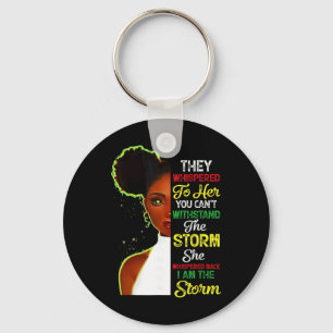 Llavero Mes de la Historia Negra Chica Africana Mujer Afro