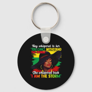 Llavero Mes de la Historia Negra Chica Africana Mujer Afro