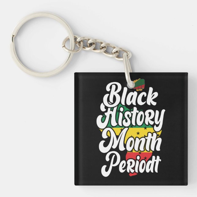 Llavero Mes de la Historia Negra Febrero Melanin Sista Bru (Frente)