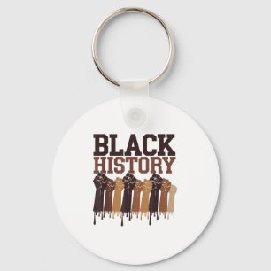 Llavero Mes de la Historia Negra Manos Símbolo Afro Motiva