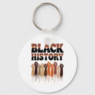 Llavero Mes de la Historia Negra Manos Símbolo Afro Motiva