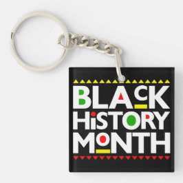 Llavero Mes de la Historia Negra Melanin King Reina Sista 