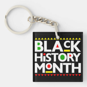 Llavero Mes de la Historia Negra Melanin King Reina Sista