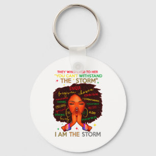 Llavero Mes de la Historia Negra Mujer Africana Afro Soy L