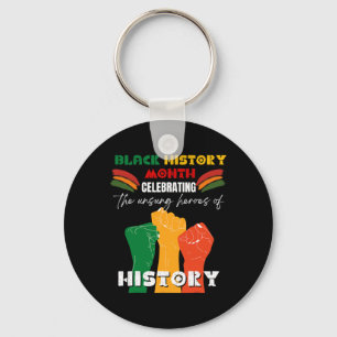 Llavero Mes de la Historia Negra Puño Africano Orgulloso A