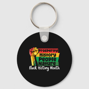 Llavero Mes de la Historia Negra Puño de Mano Prosperidad