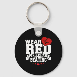 Llavero Mes de la Salud - Vestir Rojo - Conciencia sobre l