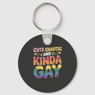 Llavero Mes de orgullo LGBTQ caótico y gay lindo