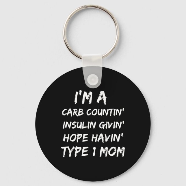 Llavero Mes de toma de conciencia sobre la diabetes de tip (Anverso)