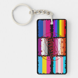 Llavero Mes del orgullo LGBTQ tira banderas