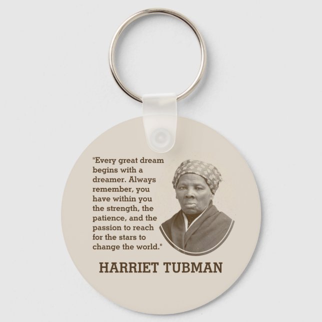 Llavero Mes inspirador de Historia Negra HARRIET TUBMAN (Anverso)