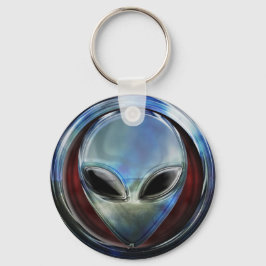 Llavero Metal Alien Head 03 Keychain