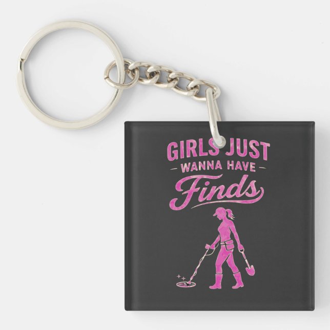 Llavero Metal Detecting Pink Lady (Frente)