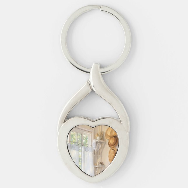 Llavero Metal Key Chain Curtain in the Wind (Anverso)