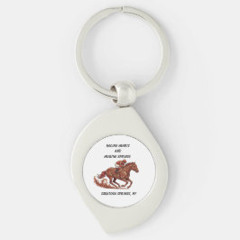 Llavero Metal Keychain-Racing Hearts and Healing Springs